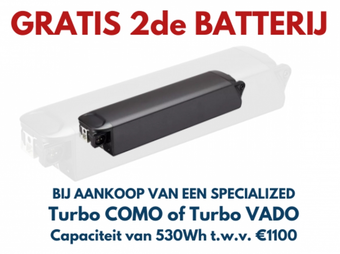 Gratis 2de batterij!