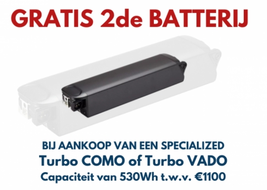 Gratis 2de batterij!